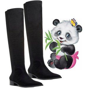 Steve Madden Jolly Over-the-Knee Black Women Boots Size- 5.5